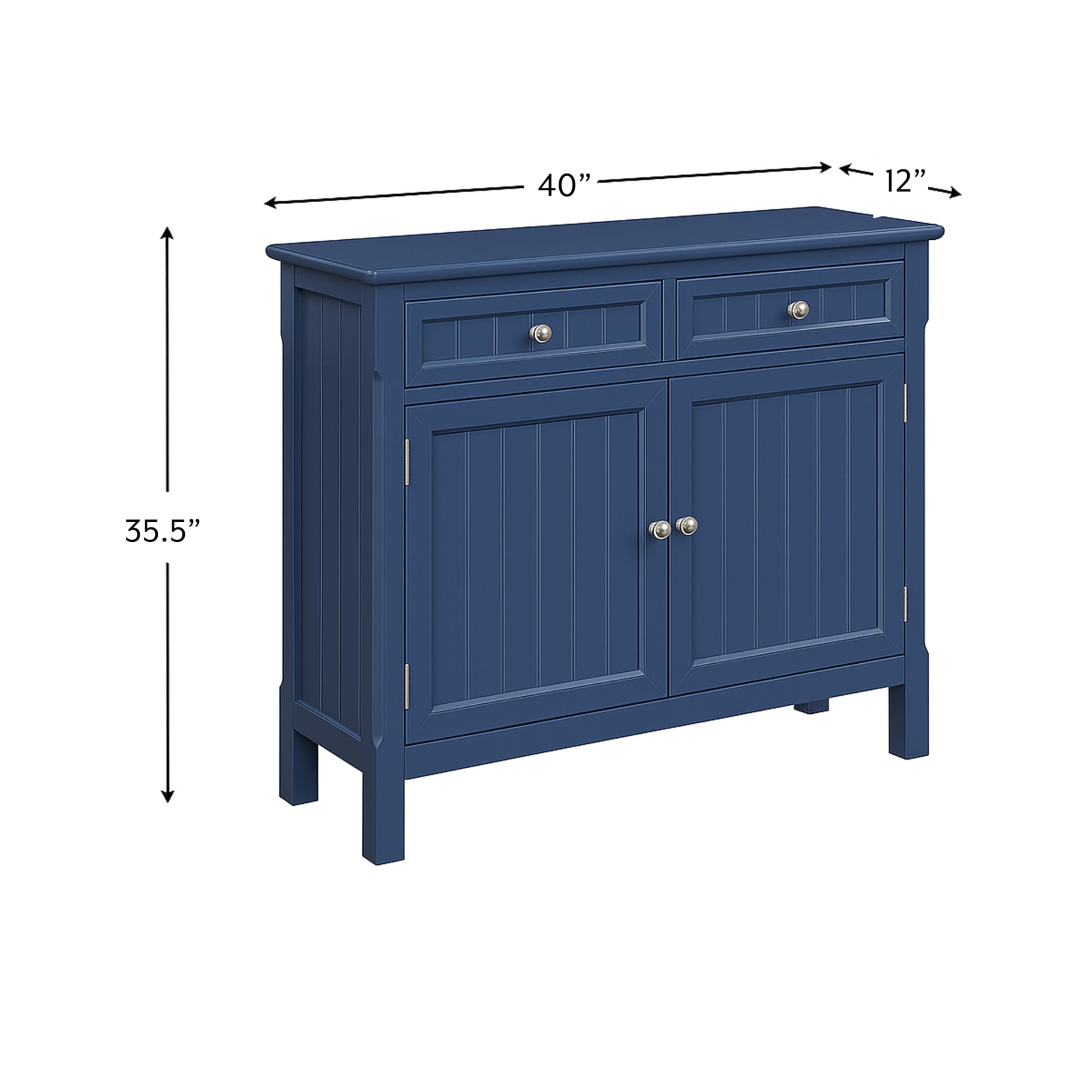 Amazon.com: Hillsdale, Zayn Wood Two Door Cupboard, Blue : Home